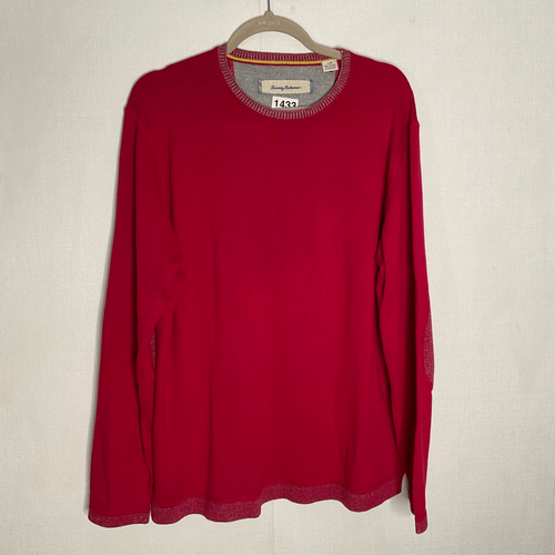 Maglione Tommy Bahama uomo grande rosa girocollo adulto maglia cotone cashmere pullover - Foto 2 di 7