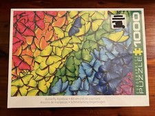 NEW Butterfly Rainbow Eurographics 1000 Piece Jigsaw Puzzle 19  By 26  
