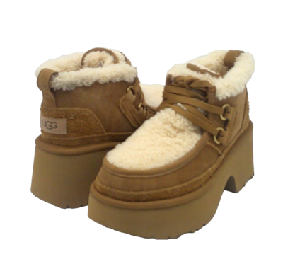 UGG CLASSIC NEW HEIGHTS LACE UP WOMEN BOOTS CHESTNUT US 8 UGG CLASSIC NEW HEIGHTS LACE UP WOMEN BOOTS CHESTNUT US 8