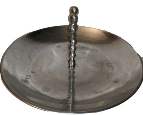 Threshold Quality & Design Candy Dish Handle Silver 12" Table Shelf Decoration  - Photo 1 sur 4