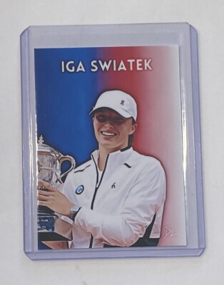Iga Swiatek Limited Edition Artist Signed 2023 French Open 
