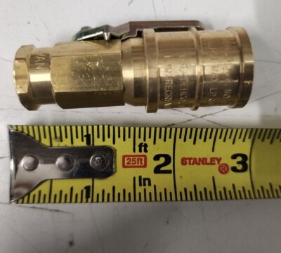 Dehco 104052-MBS Propane Line Quick Disconnect Valve 1/4'' FPT x QD Brass 829113