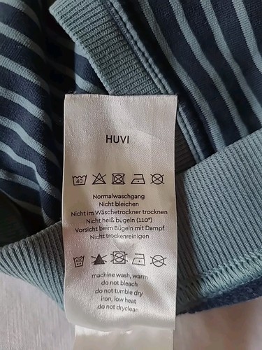 Finkid Huvi Ringel Winter Leggings lang blau hellblau Gr. 130 140 (9 - 10 Jahre) - Bild 9 von 13