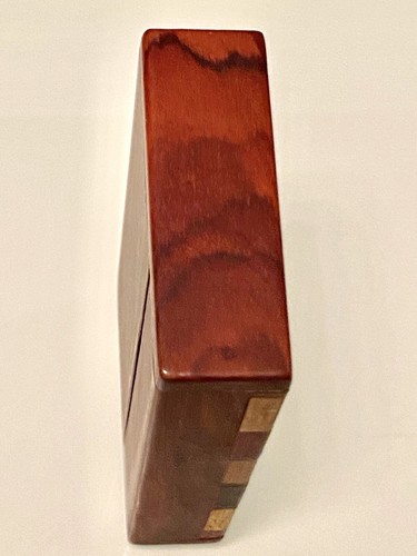 HANDADE COSTA RICAN WOODEN DESKTOP BUSINESS CARD DISPLAY BOX~ NEW! - Picture 7 of 11