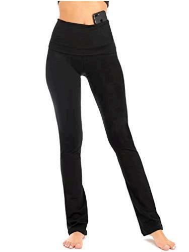 Bootcut Fold Over Leggings for Women 