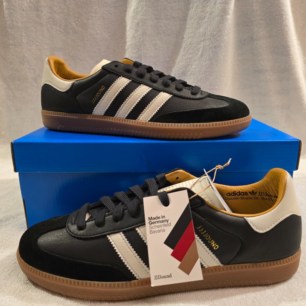 Samba JJJJound MIG x Adidas OG Black Size 8 NEW WITH BOX | eBay Samba JJJJound MIG x Adidas OG Black Size 8 NEW WITH BOX | eBay