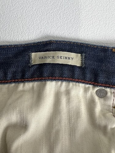 W36 L32 RALPH LAUREN Men’s Varick Skinny Polo Jean Blue Button Fly - Picture 8 of 12