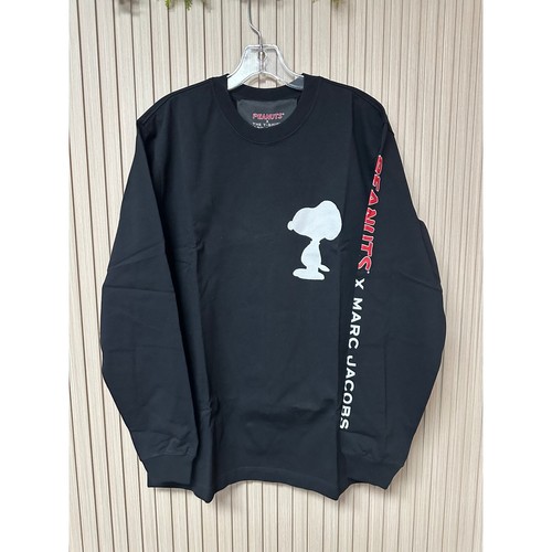 Marc Jacobs Black Peanuts Edition Snoopy Langarm T-Shirt Herren Gr. XS