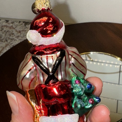 RADKO Christmas Ornament Letter E Santa NOEL SET Naughty Nice List - Picture 8 of 10