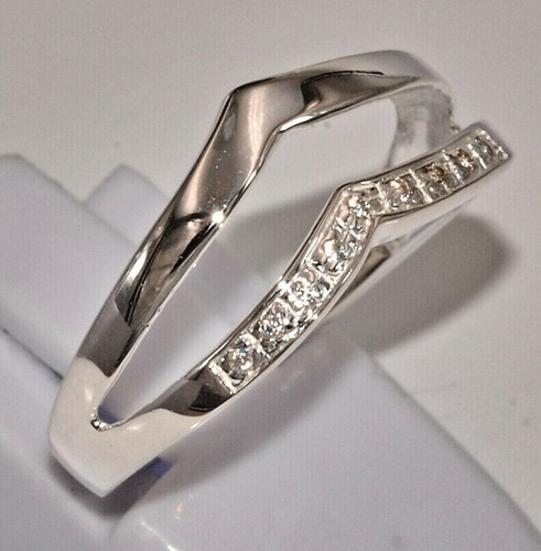 Sterling Silber 925 Ring filigran zierlich feminin Cirkonia Doppel Chevron - Bild 9 von 12