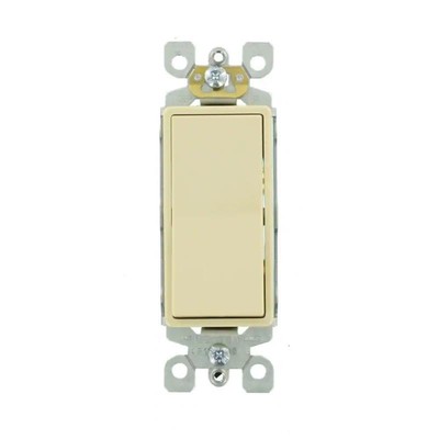15 Amp Single-Pole AC Quiet Switch, Ivory