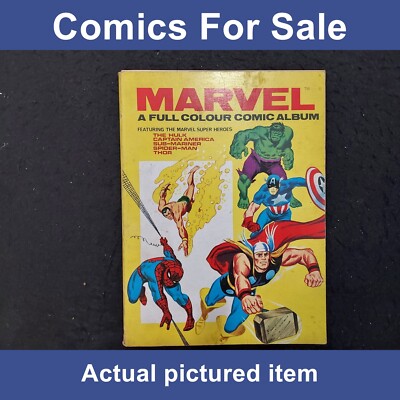 marvel full colour comic album #1 UK 1969 RARE Hulk Thor Spider-Man (LOT#13242)