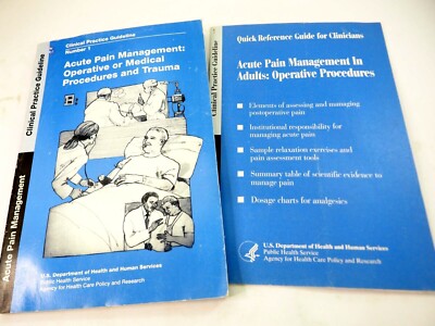  Acute Pain Management Operative or Medical Procedures & Trauma Softcover 1992