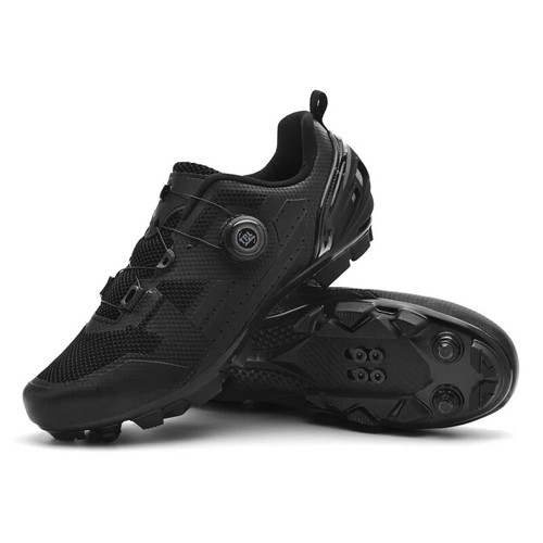 Professional MTB Cycling Sneakers Men's Self-Locking Road Bicycle Flats Shoes - Picture 13 of 18