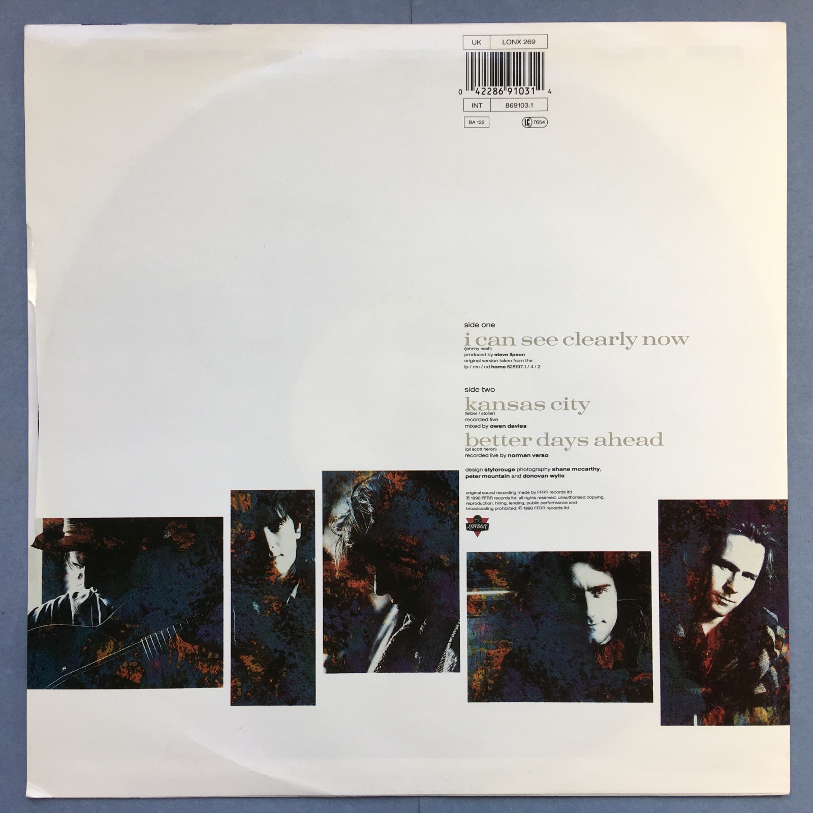 Hothouse Flowers I Kann See Clearly Now London LONX269 Ex