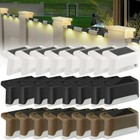 4-16 Pcs Solar Led Bright Deck Lights Outdoor Garden Patio Railing Path Lighting