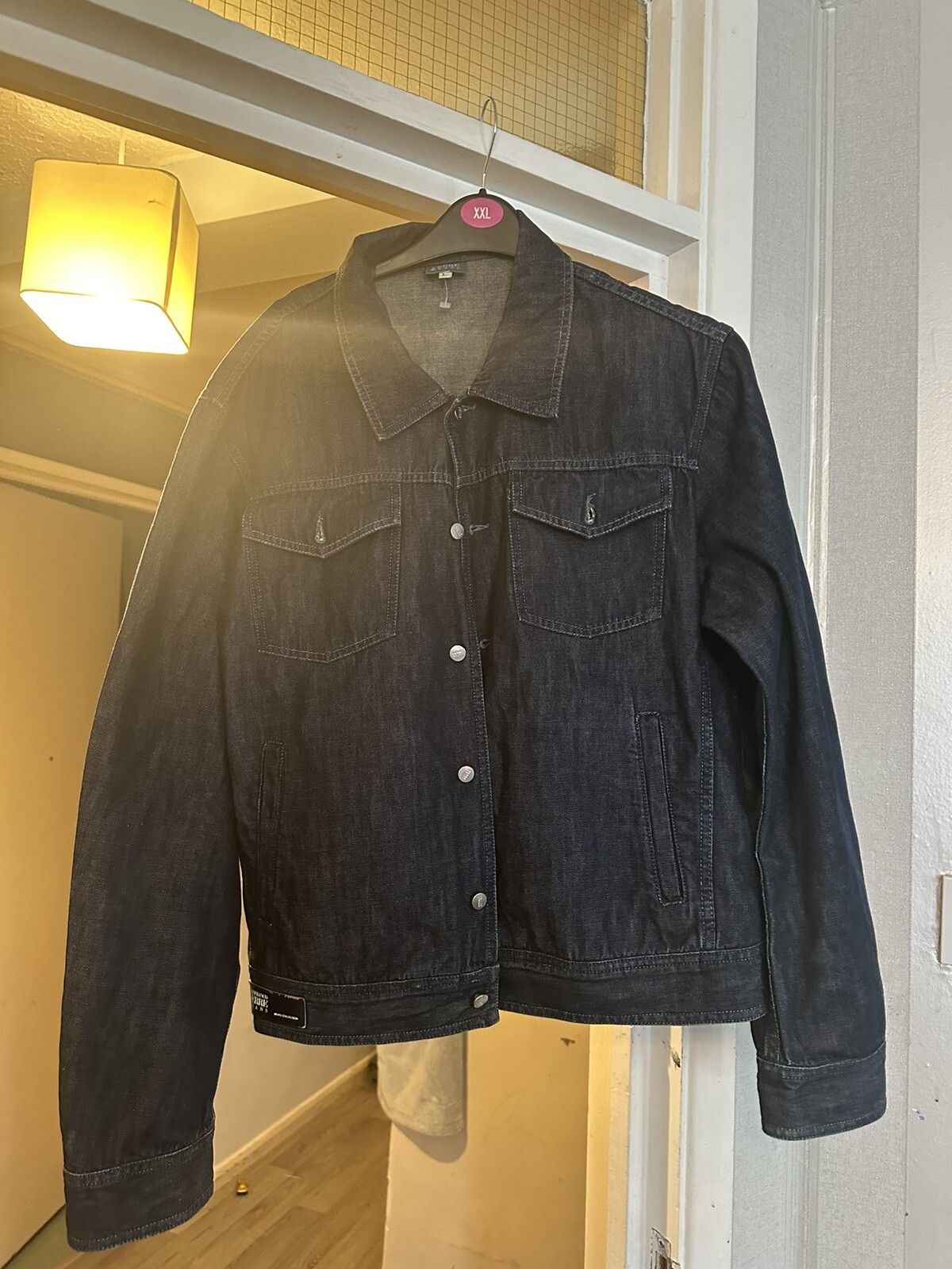 Gianfranco Ferré Denim Jacket Blue Button Up Collar Italian Made