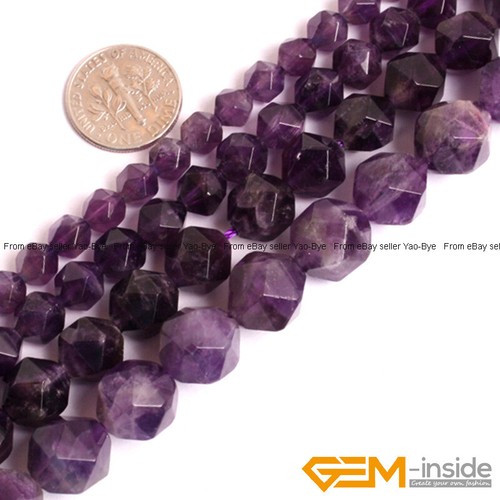 Wholesale Lot Natural Assorted Gemstone Polygonal Jewellery Making Beads 15" UK - Picture 42 of 129