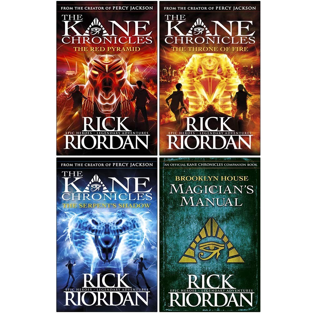 The Kane Chronicles Collection Rick Riordan 4 Books Set The Red Pyramid, Throne