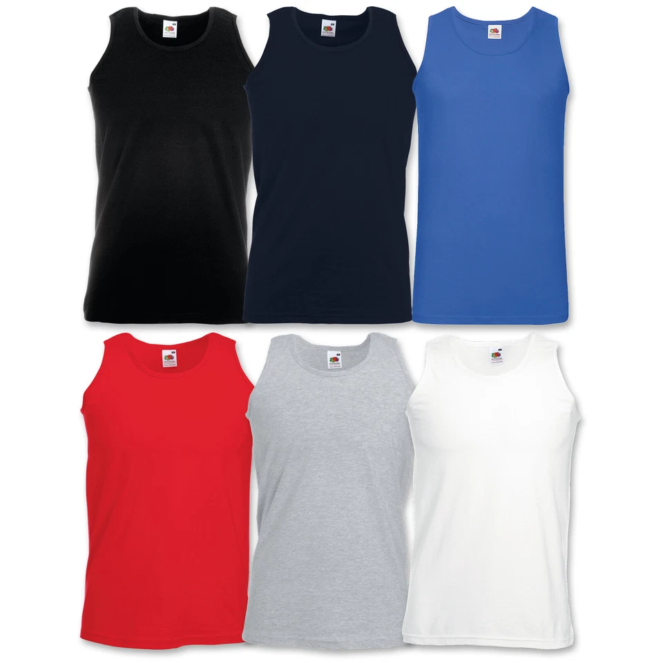 2er Fruit of the Loom T-Shirt Tank Top Muskelshirt Set Muscle Shirt Herren Shirt - Bild 1 von 1