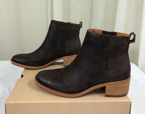 NUEVO EN CAJA Kork-Ease Mindo Chelsea Cuero/Botín Elástico EE. UU. 7.5 Marrón Oscuro Envejecido - Imagen 10 de 18