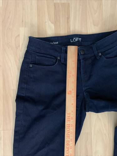 Loft Ann Taylor Size 25/0 Jeans Curvy Sexy Boot Juniors Inseam 30" - Picture 4 of 9