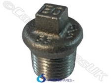 BLANKING PLUG 1/2" BSP MALE BLACK IRON PIPE TUBE BLANK OFF GAS STOP FITTINGS