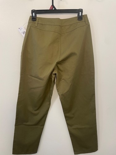 NWT Volcom So Chickie Highrise Chino pants Women’s Size 28 Dark Olive color - Picture 5 of 11
