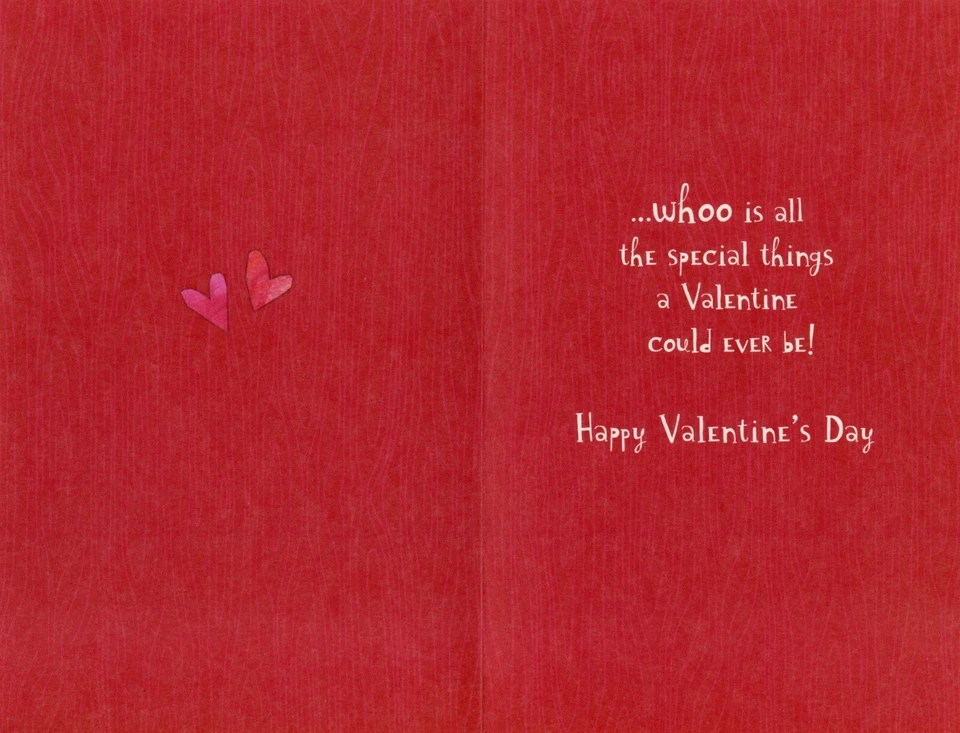 Funny Valentine'S Day 卡适用于奶奶,红猫头鹰 American Greetings +✉ — 第 2/4 张图片