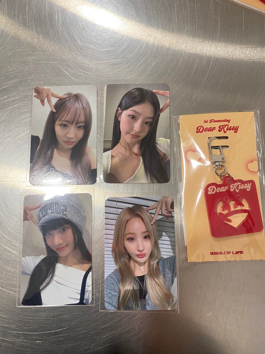 kiss of life キオプ ナッティ dear kissy ピケットトレカ KISS OF LIFE kiof - keyring photocard 1ST FANMEETING [Dear
