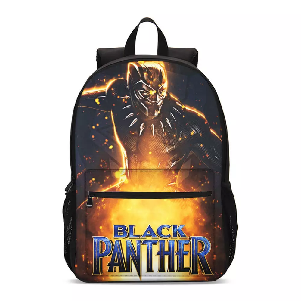 Black Panther Comics Kids School Backpack Insulated Lunch Bag Pen Case Value Lot