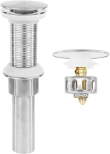 Bathroom Sink Drain,Drain Stopper Bathroom Sink without Overflow,Pop up Drain As