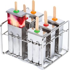 Profi Eisformen Set 6 Stück Eis am Stiel For...