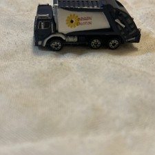 Micro Machines City Streets Blue Garbage Truck - Vintage Hasbro Sanitation Trash