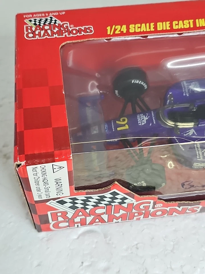 Autógrafo Buddy Lazier #91 1997 Racing Champions escala 1:24 Diecast Indy Car Foto 4 de 4