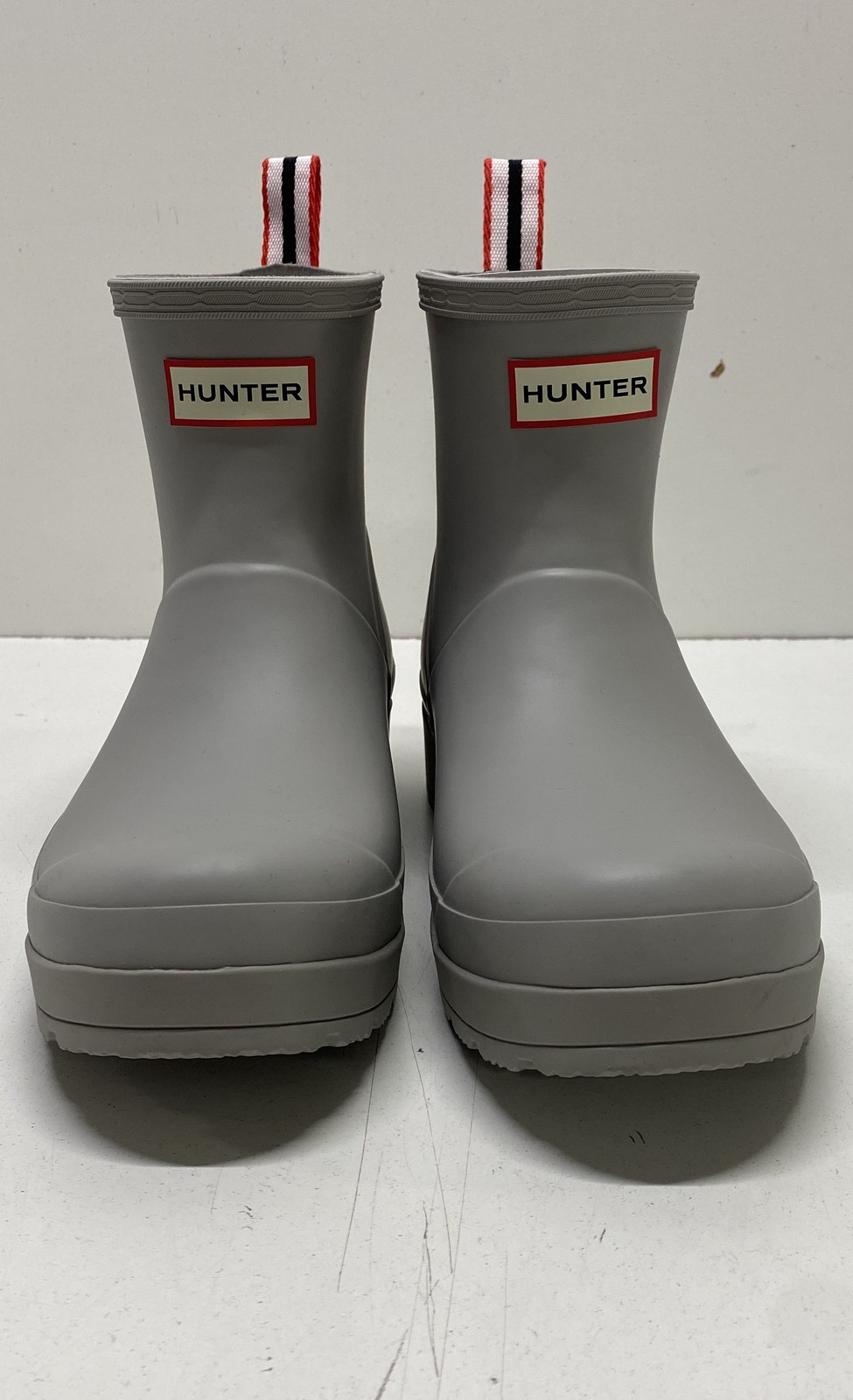 Hunter Gray Solid Boot Rain Boots Men 8 - image 2