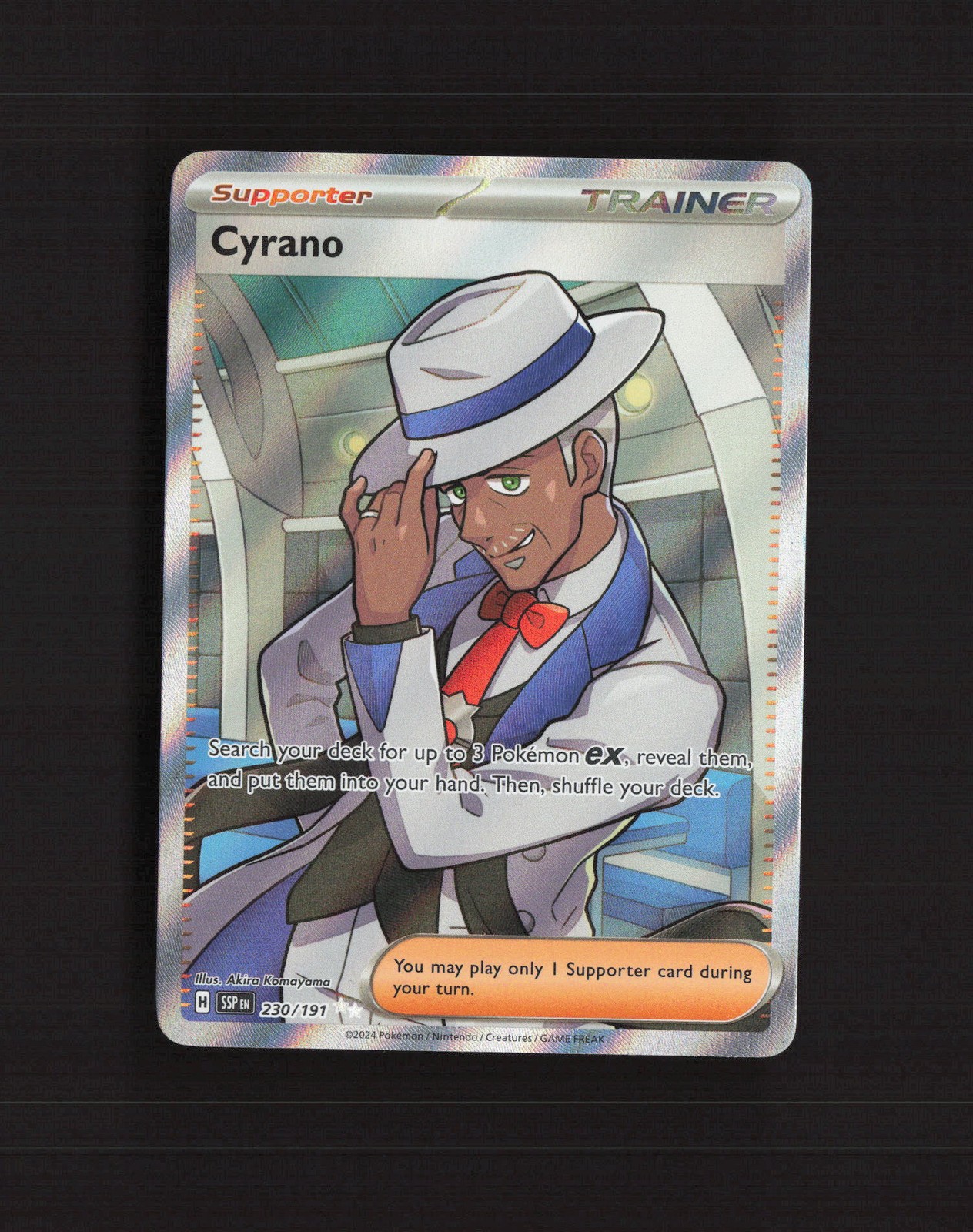 Cyrano 230/191 Surging Sparks Full Art Ultra Rare Holo Pokemon Card NM