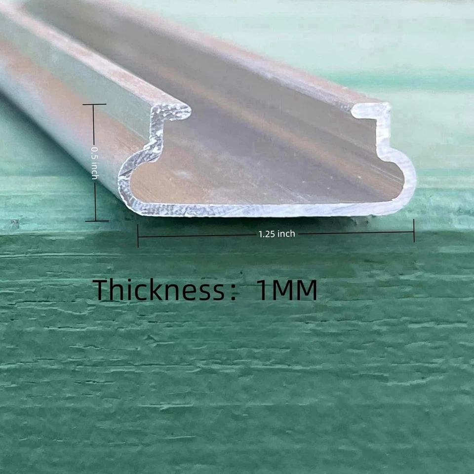 Juego de 20 canales de bloqueo de cable de balanceo de 6,6 pies canal de resorte de invernadero aleación de aluminio Foto 2 de 4