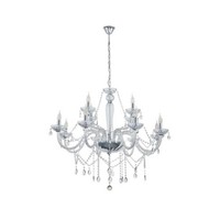 Chrom Durchsichtig Glamour Klassisch Leuchter Kronleuchter 12X40W/E14