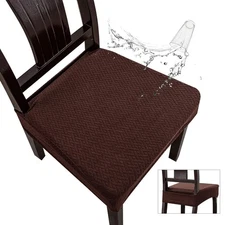 Waterproof Dining Chair Covers 4 PCS Chocolate