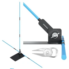 Golf Alignment Stick Holder Plate Professional Swing Trainer Practice Tool Tr...