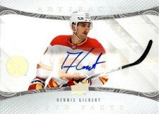 2024-25 Upper Deck Artifacts Auto Facts Dennis Gilbert Auto Calgary Flames