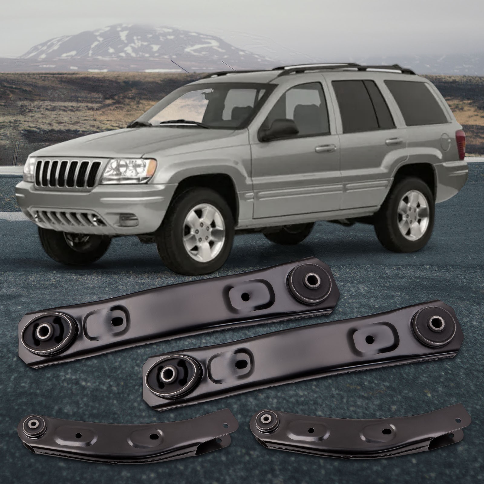 4pcs Front Upper & Lower Control Arm Suspension Kit for Jeep Grand Cherokee Sale