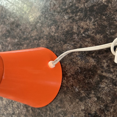 Vtg Lava Lite Orange w/ Orange Bottom Base Mid Century Retro WORKS - Picture 4 of 8