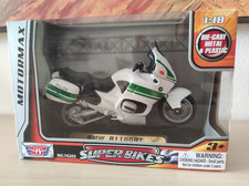 BMW R1100RT Moto Polizia Municipale 1:18 MotorMax Super Bikes Die-Cast Usato