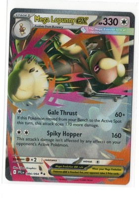 MEGA LOPUNNY EX 084/094 PFL PHANTASMAL FLAMES ENGLISH POKEMON NEAR MINT