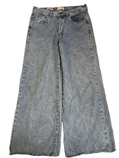 Universal Thread Women's 10 Mid Rise Super Wide Leg Baggy Jeans Urban Streetwear