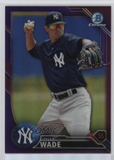 2016 Bowman Chrome Prospects Purple Refractor 222/250 Tyler Wade #BCP106 v1x