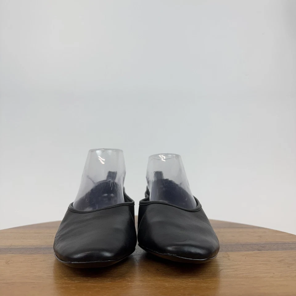 Nuevo Para Mujer Vince Vivian Cuero Negro Cómodo Informal Ballet Pisos Talla 8 M Nuevo Sin Caja Foto 3 de 4