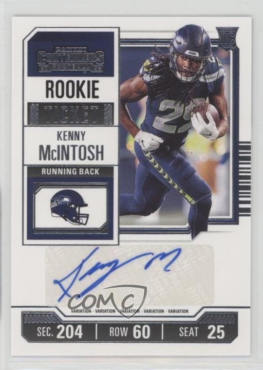 2023 Panini Contenders Rookie Ticket Variation Kenny McIntosh #150 Auto 2o0